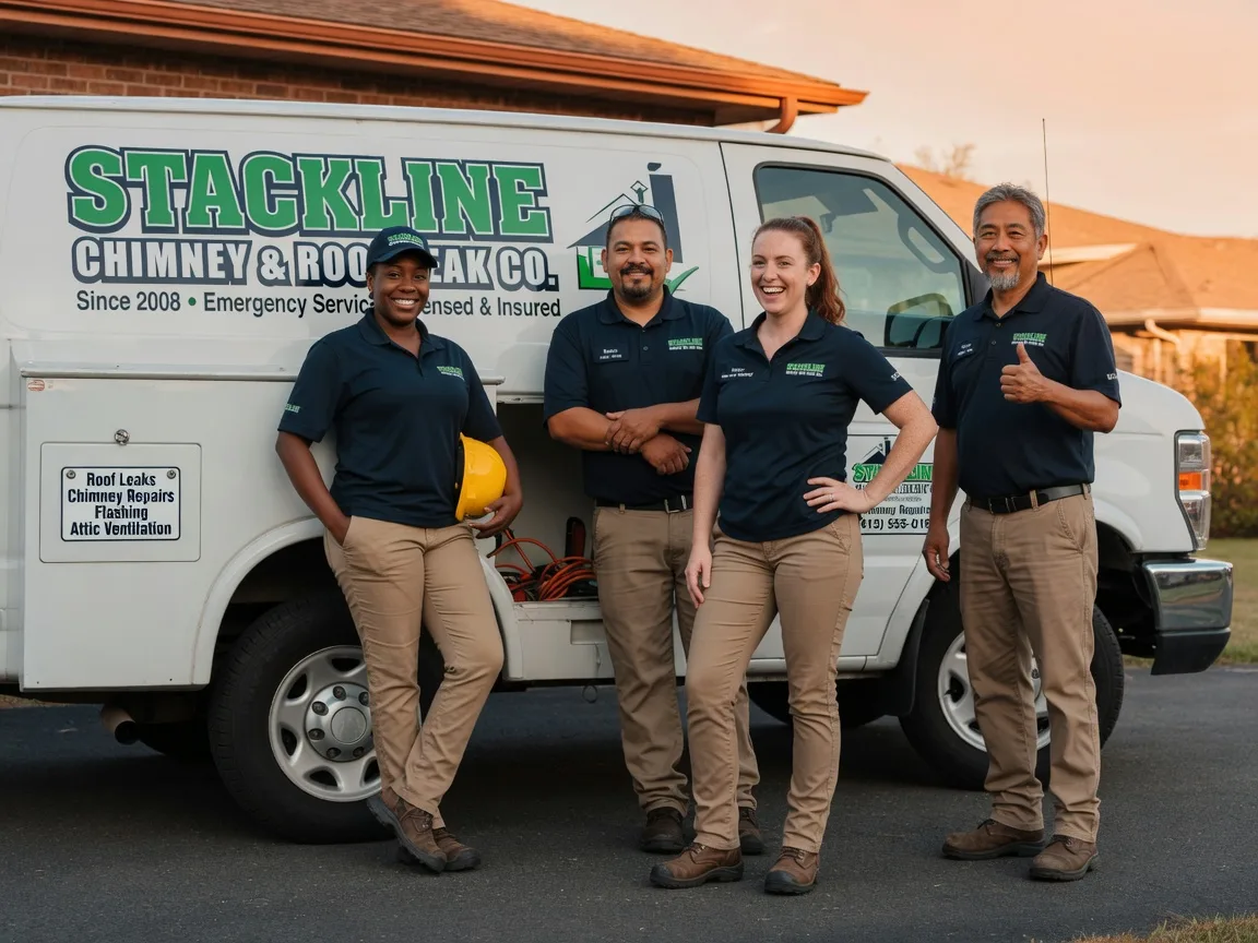 Chimney flashing repair company in Harrah, OK